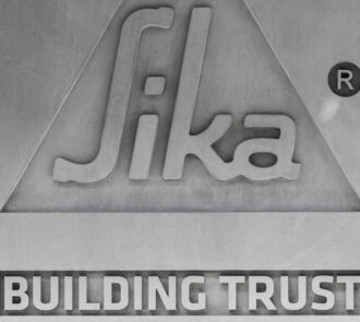 Logo der Sika AG und darunter Building Trust