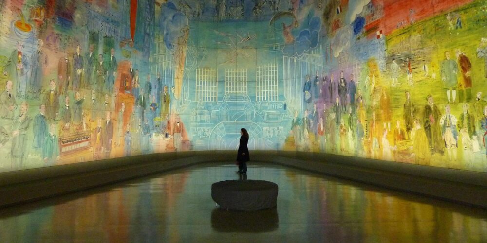 Begehbare, leuchtende Skulptur im Wasser symbolisiert das neue Kunstwerk bei teamLab Planets – Foto: Hermann / Pixabay